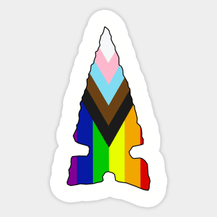 Pride Projectile Point Sticker